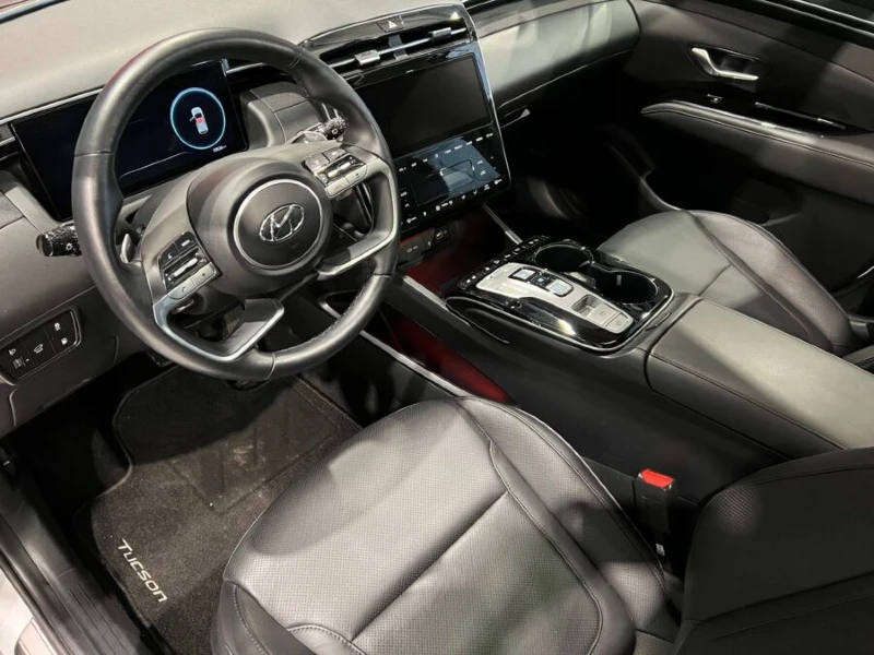 vista de un coche automático por dentro